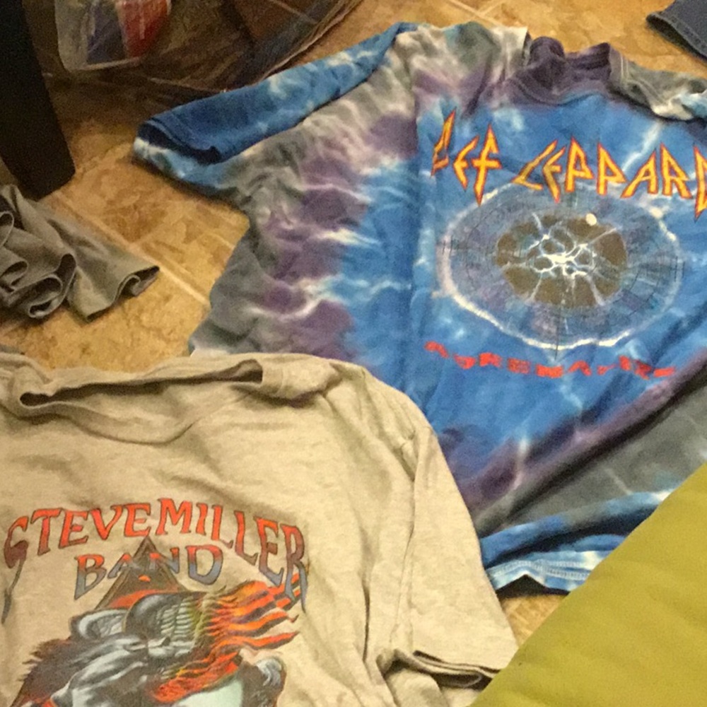 Def Leppard/Steve Miller Lot of 2 band tees 2xl